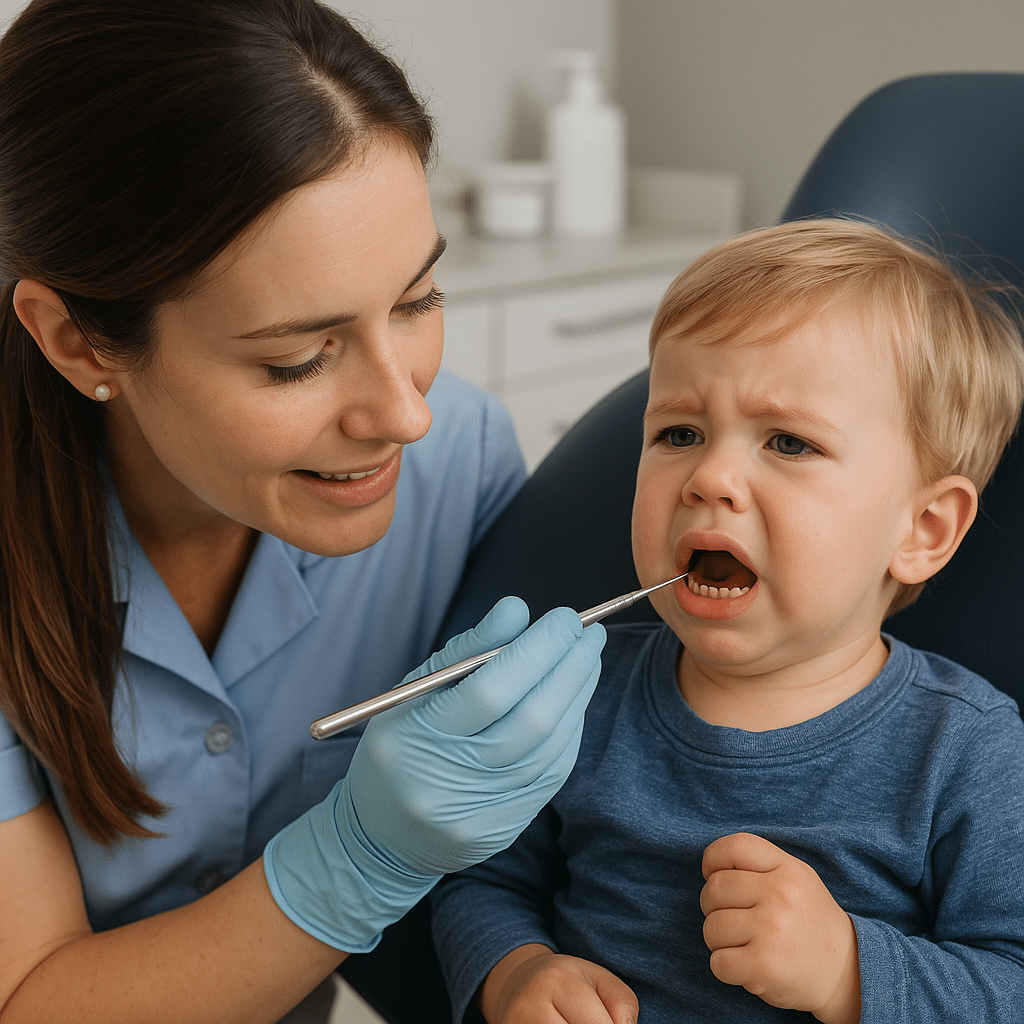 toddler dental infection signs